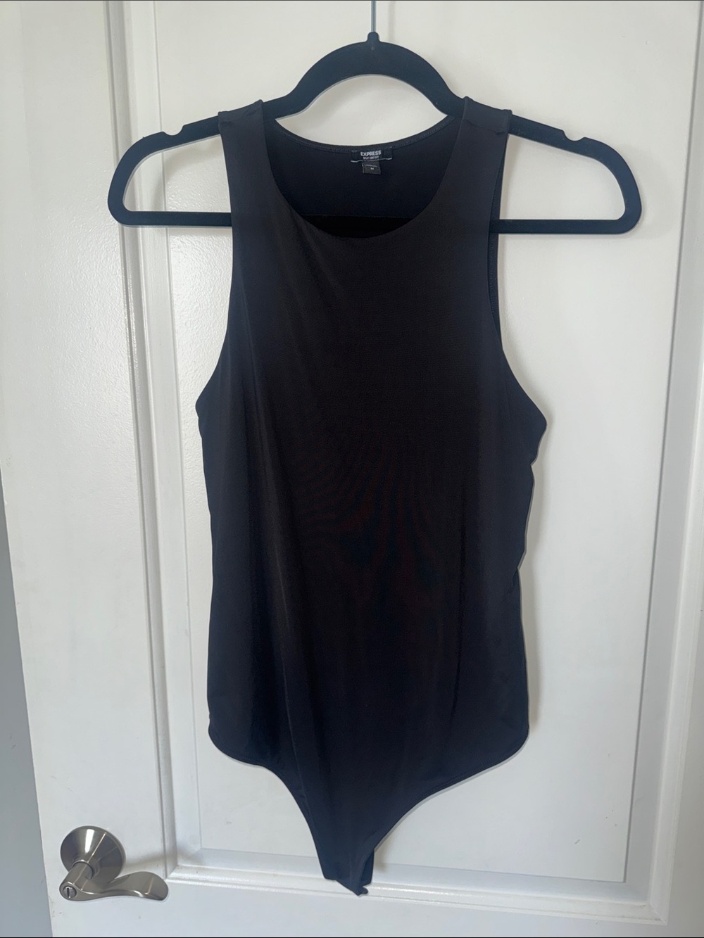 Express Black Sleeveless Thong Bodysuit